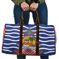 West Indies Christmas Travel Bag with Tropical Snowman Palm Tree Gingerbread and Plaid Design - Wonder Print Shop