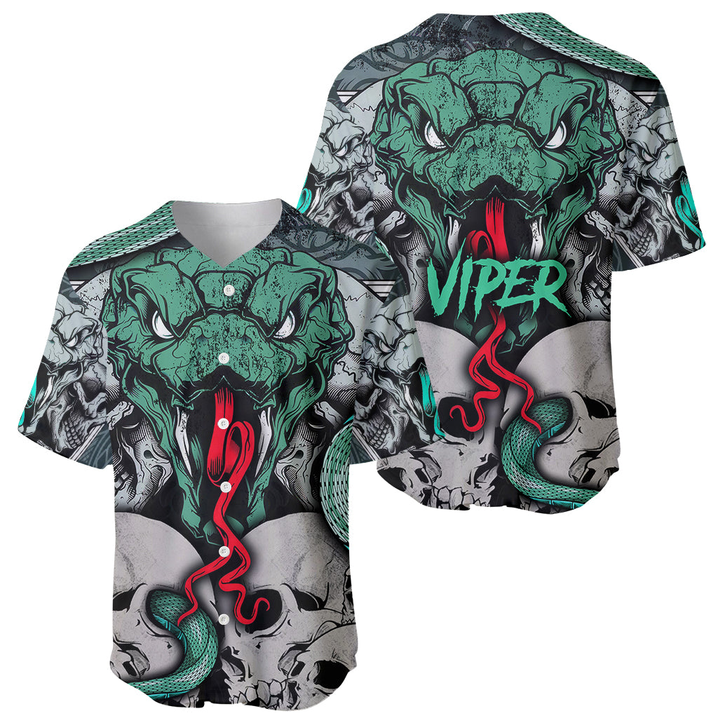 Infernal Trio Baseball Jersey Skull, Viper, and Sinister Snake - Wonder Print Shop