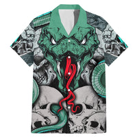 Infernal Trio Family Matching Mermaid Dress and Hawaiian Shirt Skull, Viper, and Sinister Snake - Wonder Print Shop