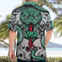 Infernal Trio Hawaiian Shirt Skull, Viper, and Sinister Snake - Wonder Print Shop