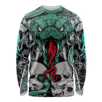Infernal Trio Long Sleeve Shirt Skull, Viper, and Sinister Snake - Wonder Print Shop