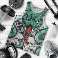 Infernal Trio Men Tank Top Skull, Viper, and Sinister Snake - Wonder Print Shop