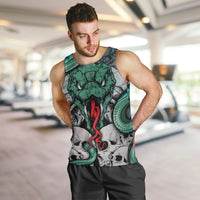 Infernal Trio Men Tank Top Skull, Viper, and Sinister Snake - Wonder Print Shop
