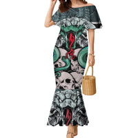 Infernal Trio Mermaid Dress Skull, Viper, and Sinister Snake - Wonder Print Shop