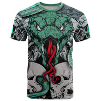 Infernal Trio T Shirt Skull, Viper, and Sinister Snake - Wonder Print Shop