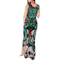 Infernal Trio Tank Maxi Dress Skull, Viper, and Sinister Snake - Wonder Print Shop