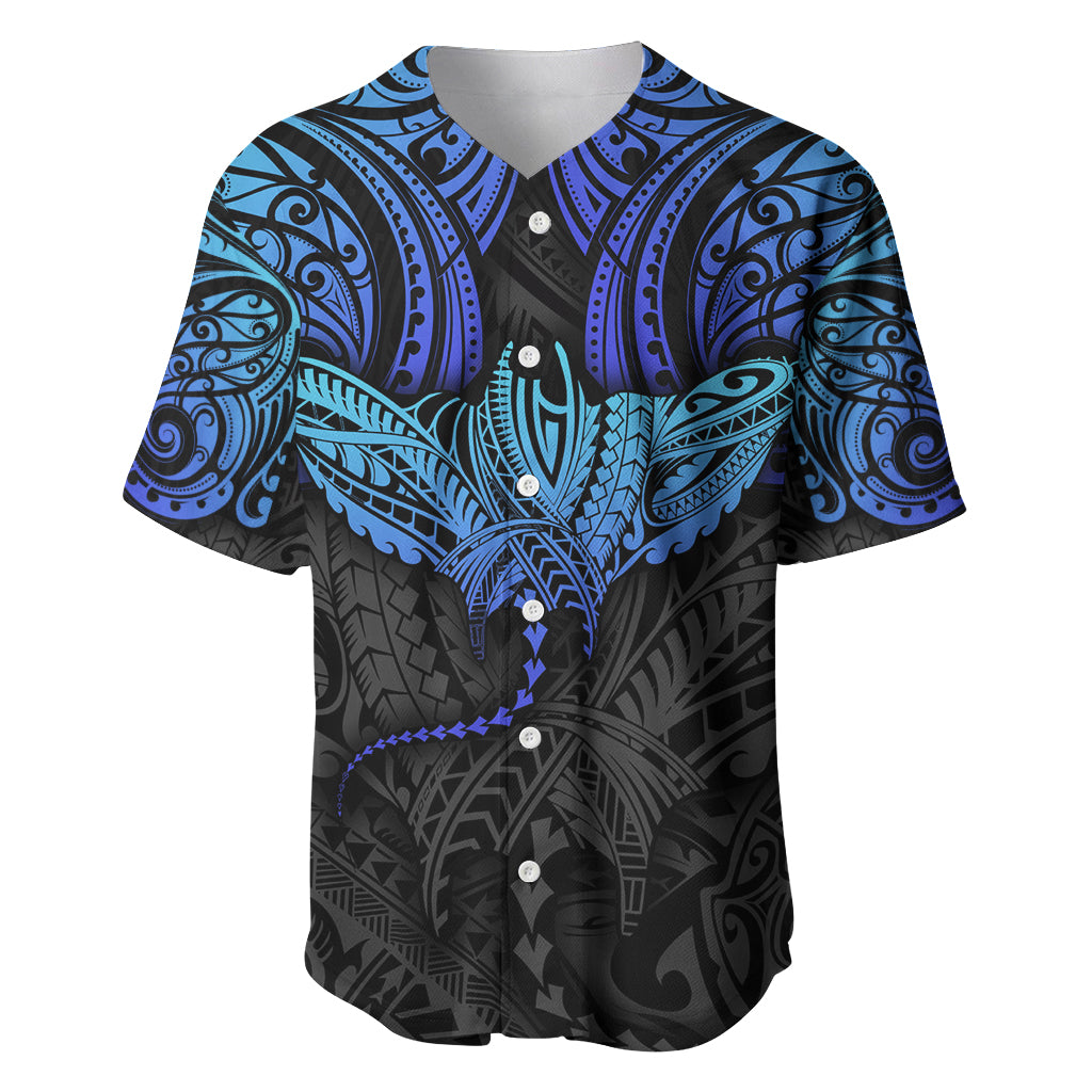 Polynesian Ray Pattern Baseball Jersey - Wonder Print Shop