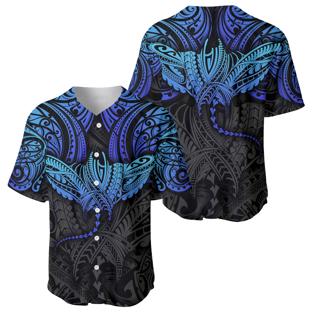 Polynesian Ray Pattern Baseball Jersey - Wonder Print Shop