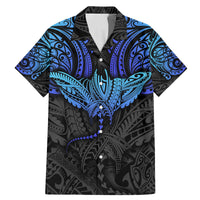 Polynesian Ray Pattern Family Matching Mermaid Dress and Hawaiian Shirt - Wonder Print Shop