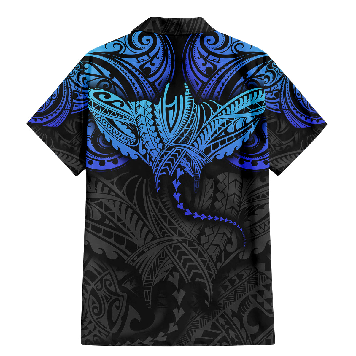 Polynesian Ray Pattern Family Matching Mermaid Dress and Hawaiian Shirt - Wonder Print Shop