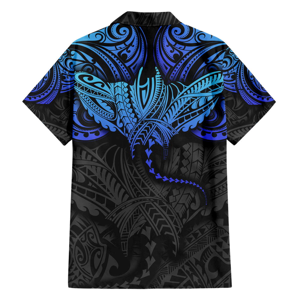 Polynesian Ray Pattern Hawaiian Shirt - Wonder Print Shop