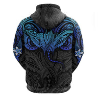 Polynesian Ray Pattern Hoodie - Wonder Print Shop