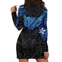 Polynesian Ray Pattern Hoodie Dress - Wonder Print Shop
