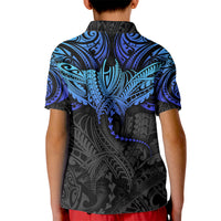 Polynesian Ray Pattern Kid Polo Shirt - Wonder Print Shop