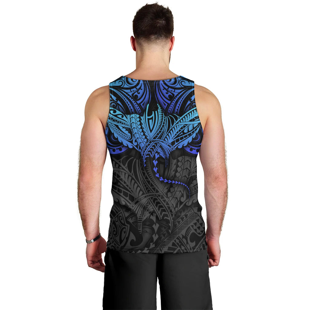 Polynesian Ray Pattern Men Tank Top - Wonder Print Shop