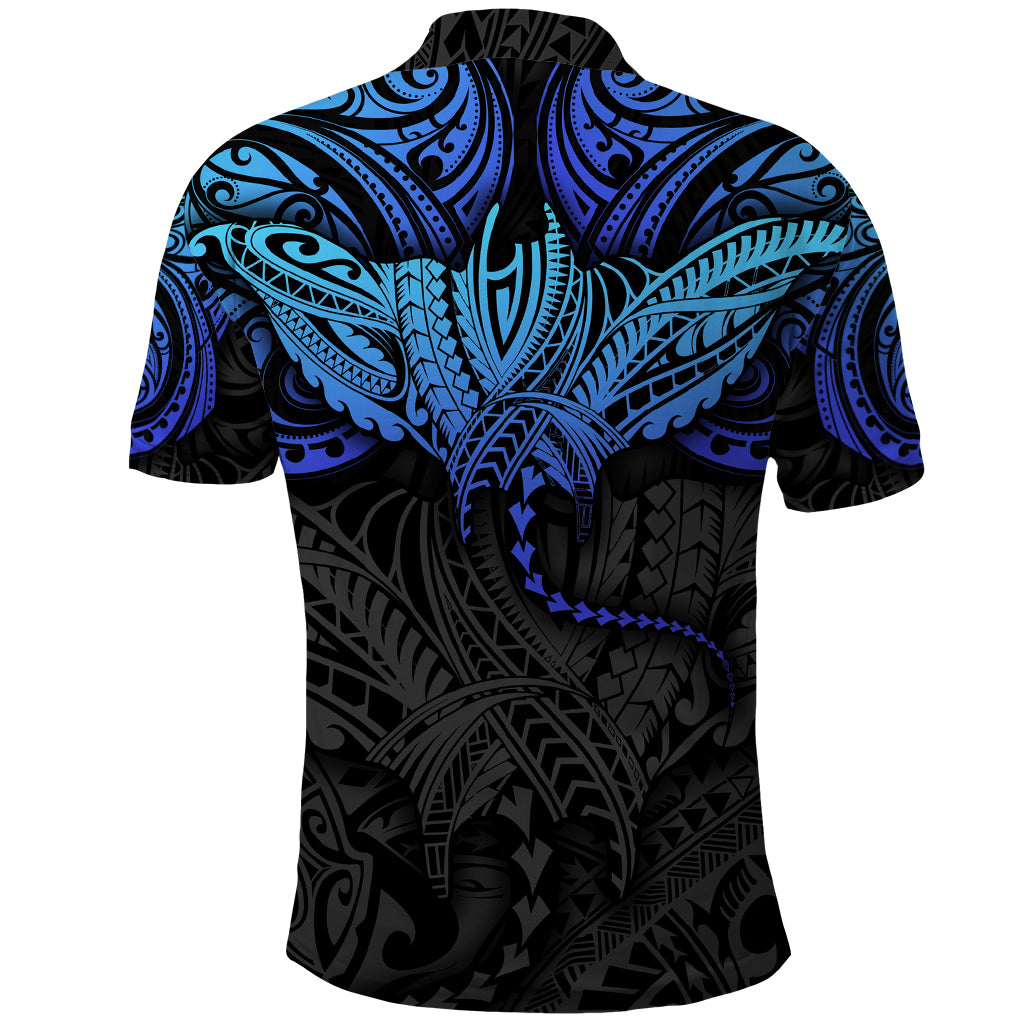 Polynesian Ray Pattern Polo Shirt - Wonder Print Shop