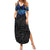 Polynesian Ray Pattern Summer Maxi Dress - Wonder Print Shop