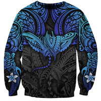Polynesian Ray Pattern Sweatshirt - Wonder Print Shop