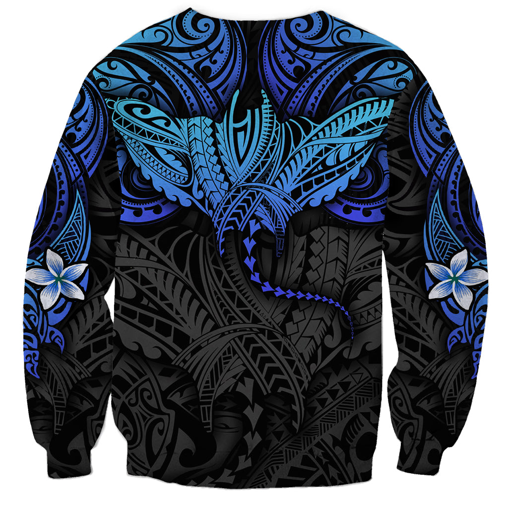 Polynesian Ray Pattern Sweatshirt - Wonder Print Shop