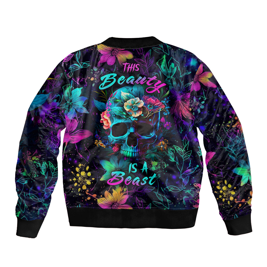 This Beauty Is a Beast Bomber Jacket - Wonder Print Shop