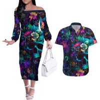 This Beauty Is a Beast Couples Matching Off The Shoulder Long Sleeve Dress and Hawaiian Shirt - Wonder Print Shop