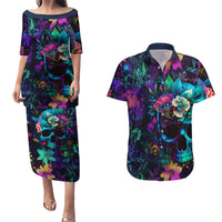 This Beauty Is a Beast Couples Matching Puletasi Dress and Hawaiian Shirt - Wonder Print Shop