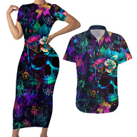 This Beauty Is a Beast Couples Matching Short Sleeve Bodycon Dress and Hawaiian Shirt - Wonder Print Shop
