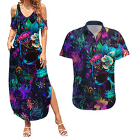 This Beauty Is a Beast Couples Matching Summer Maxi Dress and Hawaiian Shirt - Wonder Print Shop
