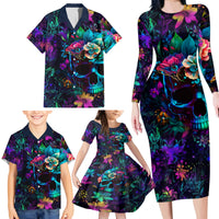 This Beauty Is a Beast Family Matching Long Sleeve Bodycon Dress and Hawaiian Shirt - Wonder Print Shop