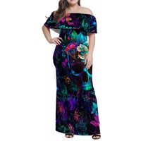 This Beauty Is a Beast Family Matching Off Shoulder Maxi Dress and Hawaiian Shirt - Wonder Print Shop