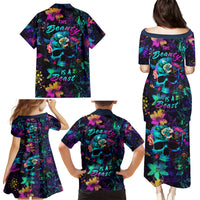 This Beauty Is a Beast Family Matching Puletasi Dress and Hawaiian Shirt - Wonder Print Shop