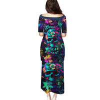 This Beauty Is a Beast Family Matching Puletasi Dress and Hawaiian Shirt - Wonder Print Shop