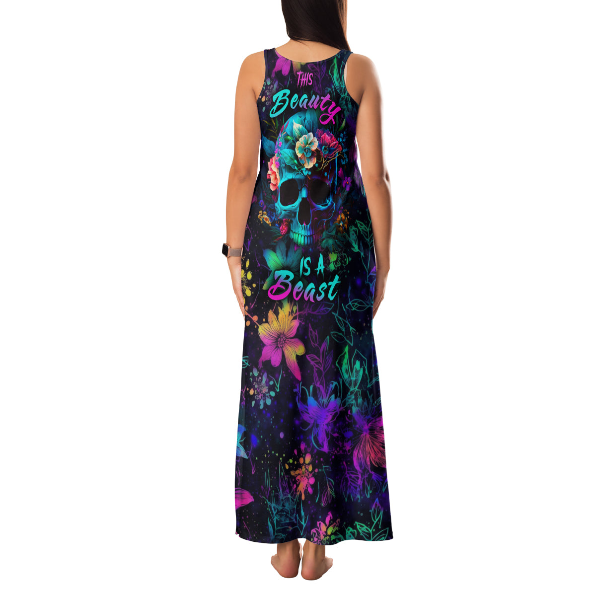 This Beauty Is a Beast Family Matching Tank Maxi Dress and Hawaiian Shirt - Wonder Print Shop