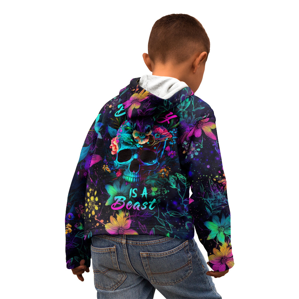 This Beauty Is a Beast Kid Hoodie - Wonder Print Shop