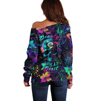 This Beauty Is a Beast Off Shoulder Sweater - Wonder Print Shop