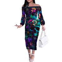 This Beauty Is a Beast Off The Shoulder Long Sleeve Dress - Wonder Print Shop