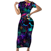 This Beauty Is a Beast Short Sleeve Bodycon Dress - Wonder Print Shop