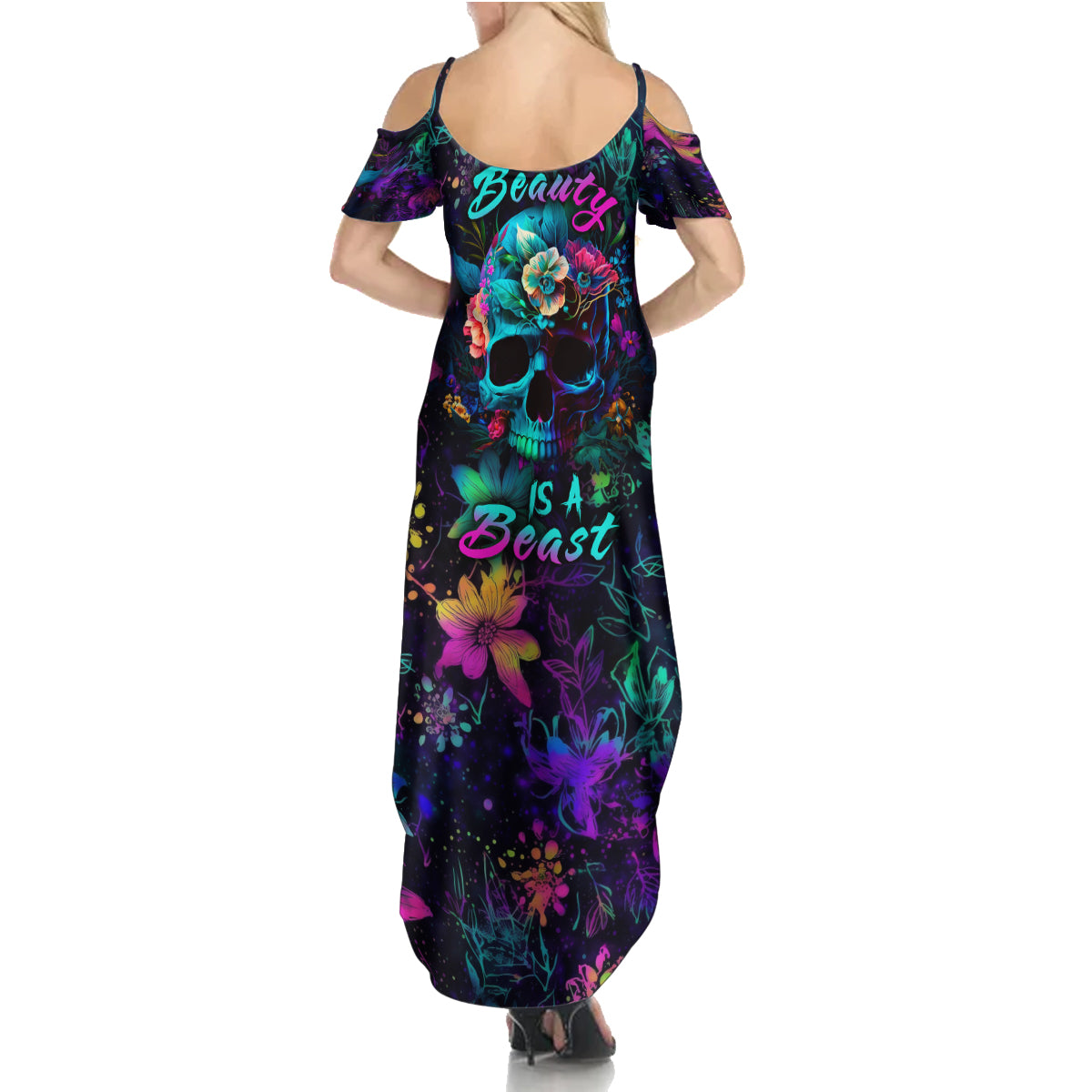 This Beauty Is a Beast Summer Maxi Dress - Wonder Print Shop