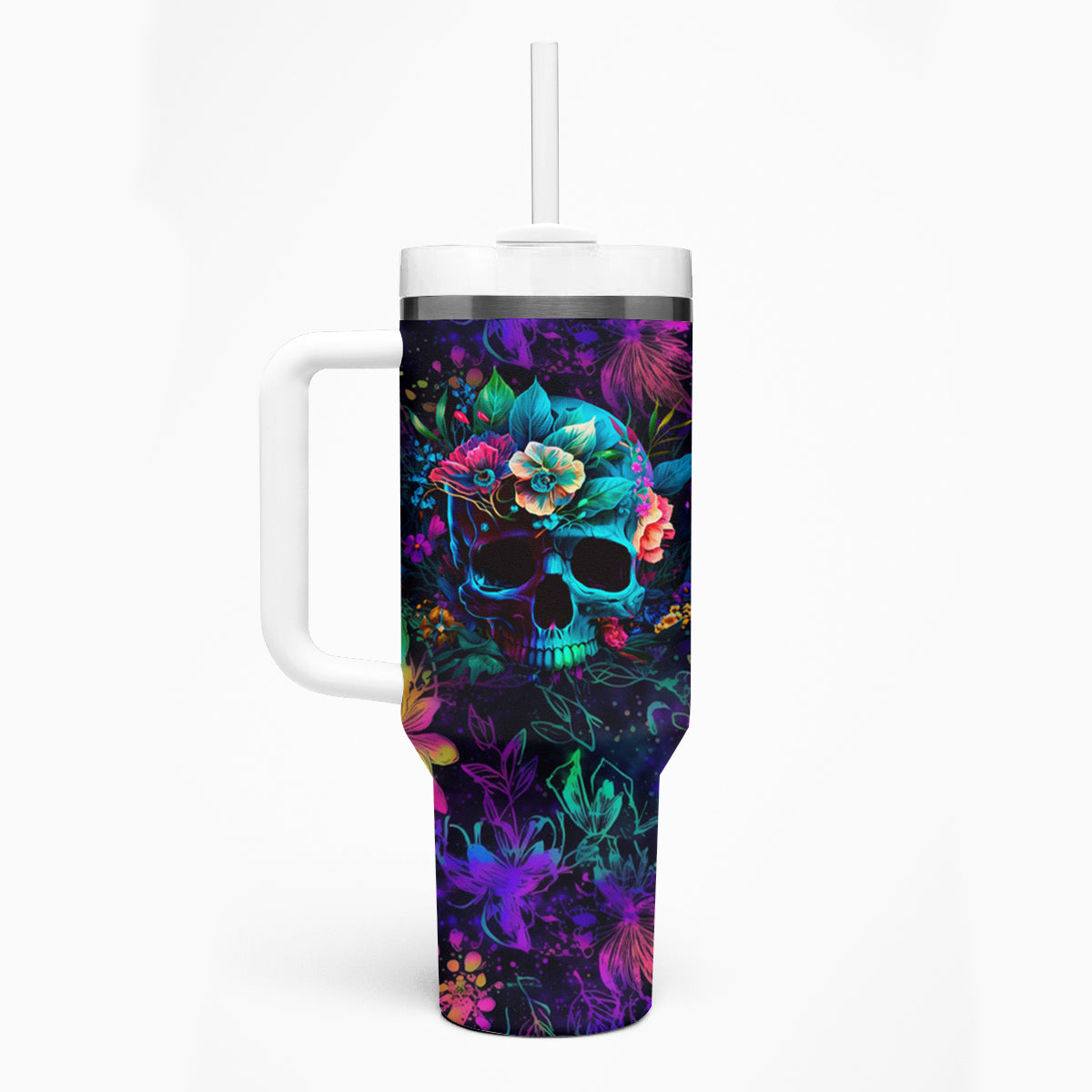 This Beauty Is a Beast Tumbler With Handle - Wonder Print Shop