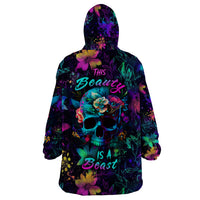 This Beauty Is a Beast Wearable Blanket Hoodie - Wonder Print Shop