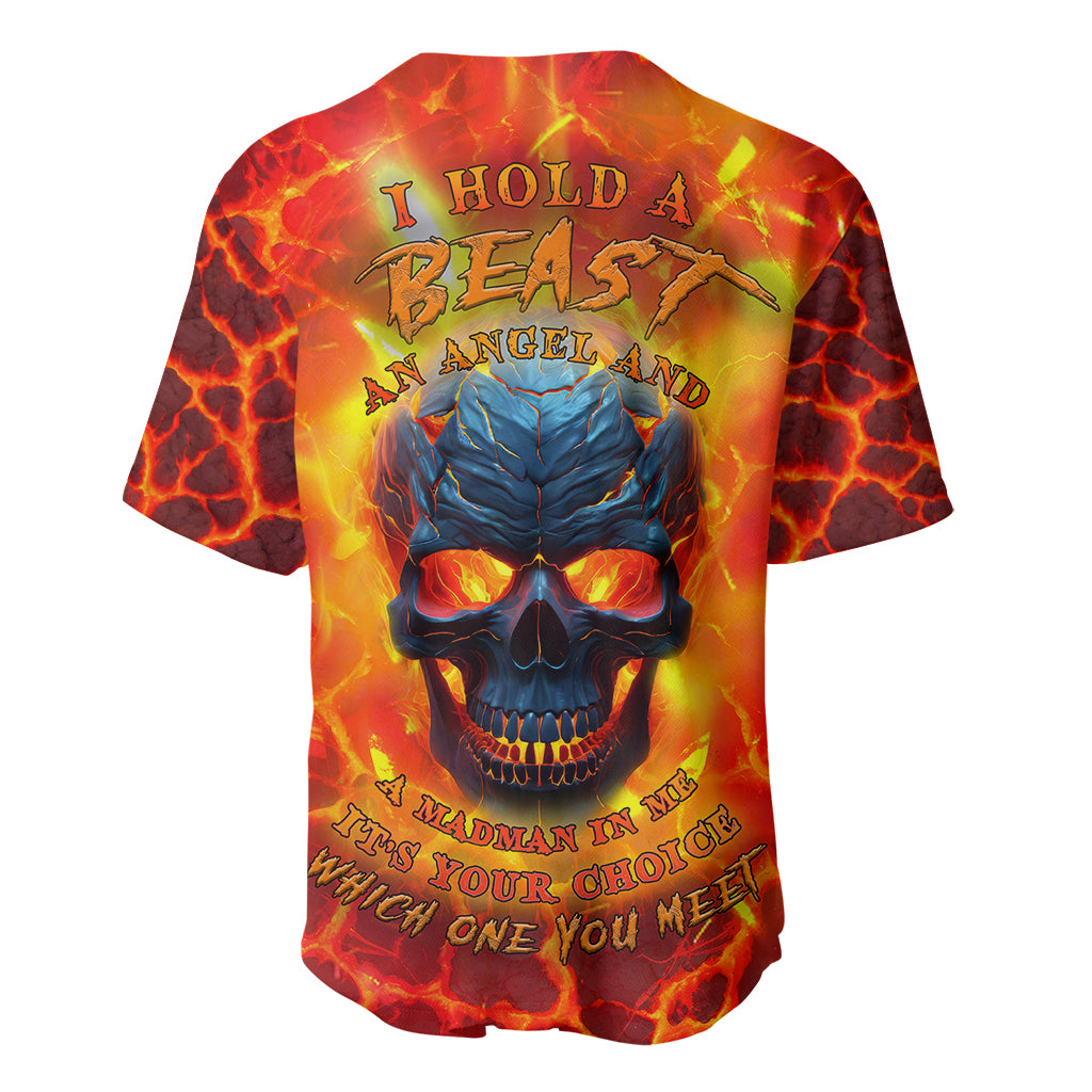 I Hold a Beast an Angel and a Madman In Me Baseball Jersey - Wonder Print Shop