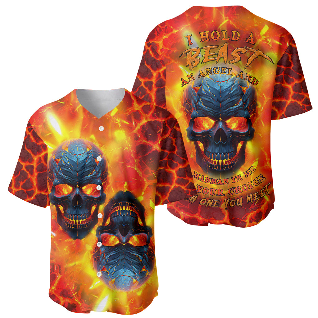 I Hold a Beast an Angel and a Madman In Me Baseball Jersey - Wonder Print Shop