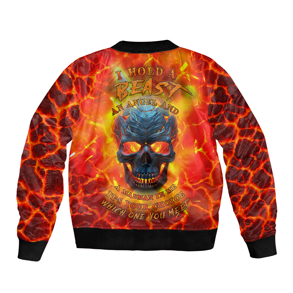 I Hold a Beast an Angel and a Madman In Me Bomber Jacket - Wonder Print Shop