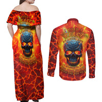 I Hold a Beast an Angel and a Madman In Me Couples Matching Off Shoulder Maxi Dress and Long Sleeve Button Shirts - Wonder Print Shop