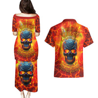 I Hold a Beast an Angel and a Madman In Me Couples Matching Puletasi Dress and Hawaiian Shirt - Wonder Print Shop