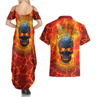 I Hold a Beast an Angel and a Madman In Me Couples Matching Summer Maxi Dress and Hawaiian Shirt - Wonder Print Shop
