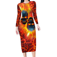 I Hold a Beast an Angel and a Madman In Me Family Matching Long Sleeve Bodycon Dress and Hawaiian Shirt - Wonder Print Shop