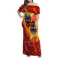 I Hold a Beast an Angel and a Madman In Me Family Matching Off Shoulder Maxi Dress and Hawaiian Shirt - Wonder Print Shop