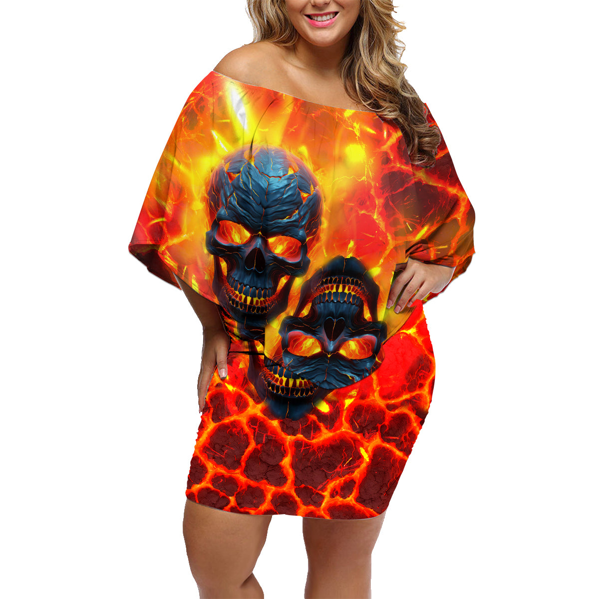 I Hold a Beast an Angel and a Madman In Me Family Matching Off Shoulder Short Dress and Hawaiian Shirt - Wonder Print Shop