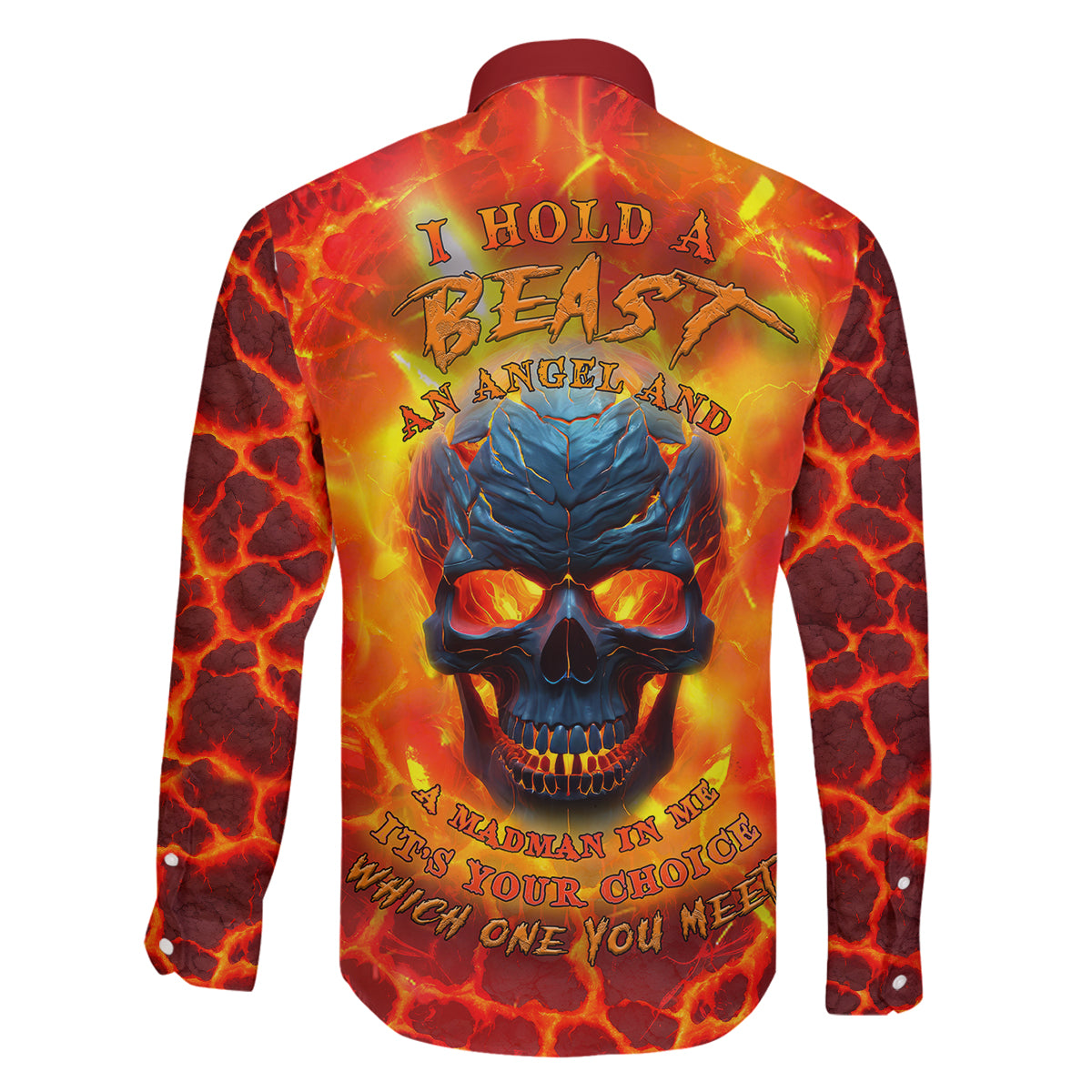 I Hold a Beast an Angel and a Madman In Me Family Matching Summer Maxi Dress and Hawaiian Shirt - Wonder Print Shop